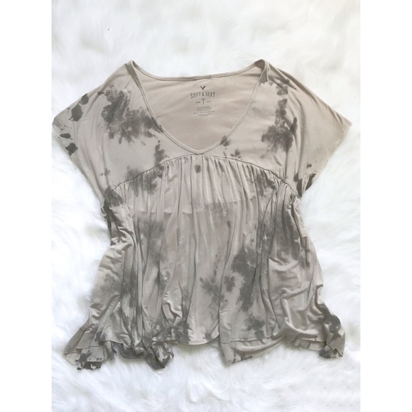 American Eagle Outfitters Tops - ❌SOLD❌ AEO Soft + Sexy Cap Sleeve Baby Doll Top